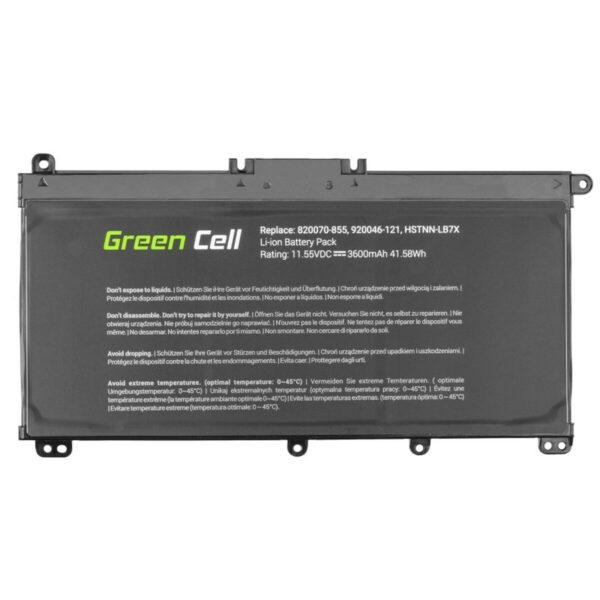 Laptop-Akku Green Cell HP145 Schwarz 3600 mAh – Bild 4