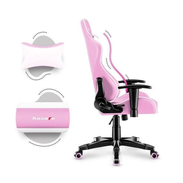 Gaming-Stuhl Huzaro HZ-Ranger 6.0 Pink Weiß – Bild 2