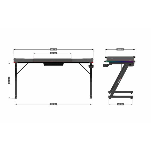 Schreibtisch Huzaro HZ-Hero 4.8 RGB – Bild 2