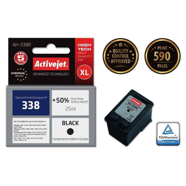 Original Tintenpatrone Activejet AH-338R Schwarz – Bild 2