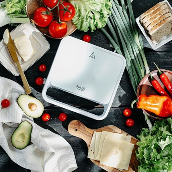 Sandwichmaker Adler AD 3070w Weiß – Bild 8