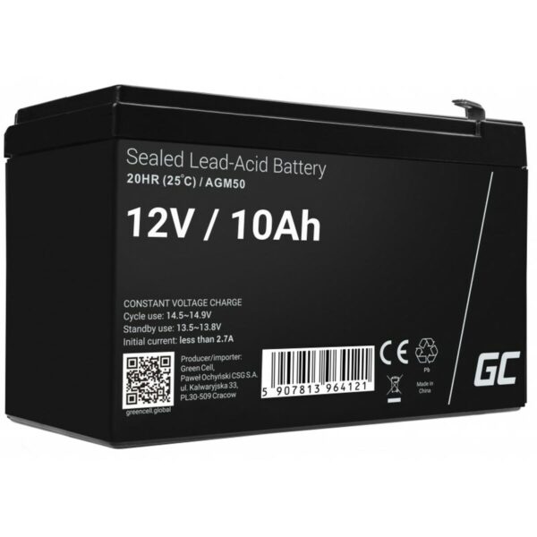 Batterie für Unterbrechungsfreies Stromversorgungssystem USV Green Cell AGM50 10000 mAh 10 Ah 12 V – Bild 3