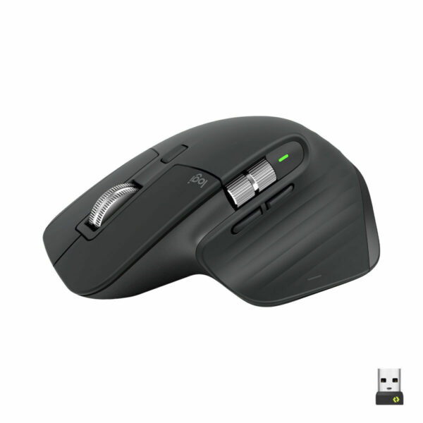 Schnurlose Mouse Logitech MX Master 3S Graphit Schwarzweiß – Bild 2