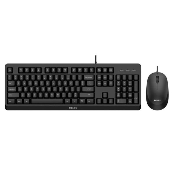 Tastatur mit Maus Philips SPT6207BL/16 Qwerty Spanisch – Bild 2