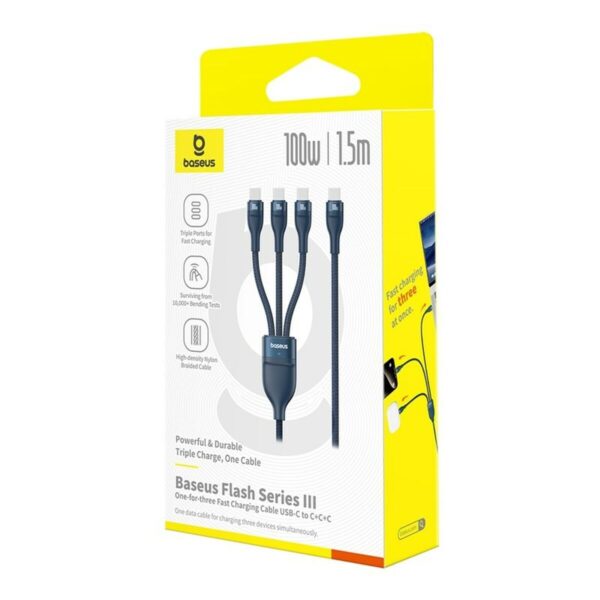 USB-C zu USB-C-Kabel Baseus P10377503321-00 Blau 1,5 m – Bild 6