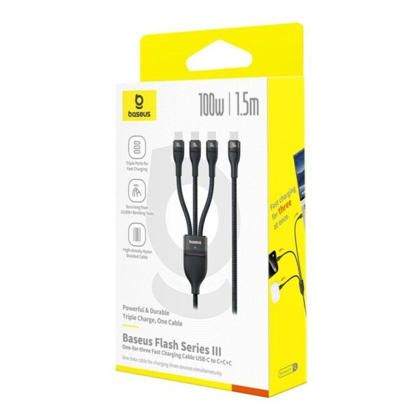 USB-C zu USB-C-Kabel Baseus P10377503111-00 Schwarz 1,5 m – Bild 6