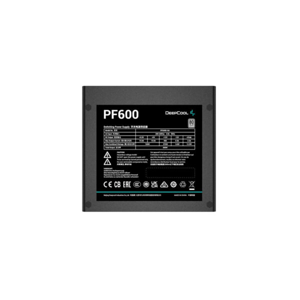 Stromquelle DEEPCOOL R-PF600D-HA0B-EU ATX 600 W 80 PLUS – Bild 3