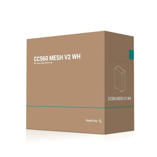 ATX Semi-Tower Gehäuse DEEPCOOL R-CC560-WHAMA4-G-2 Weiß Bunt – Bild 4