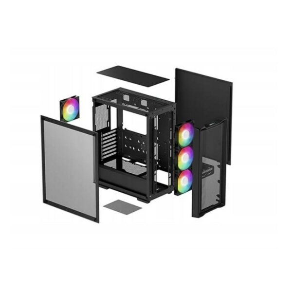 ATX Semi-Tower Gehäuse DEEPCOOL R-CC560-BKAMA4-G-2 Schwarz Bunt – Bild 5