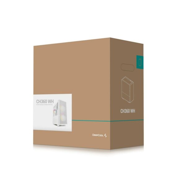 ATX Semi-Tower Gehäuse DEEPCOOL R-CH360-WHAPE3-G-1 Weiß Bunt – Bild 6