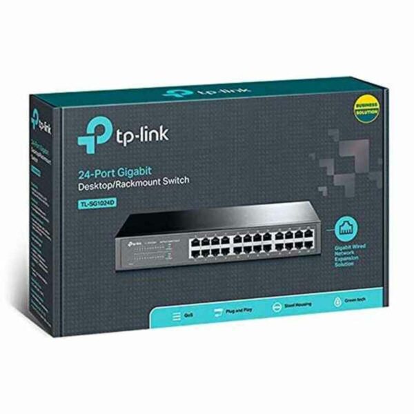 Schalter für das Netz mit Schaltschrank TP-Link TL-SG1024D 24P Gigabit – Bild 2