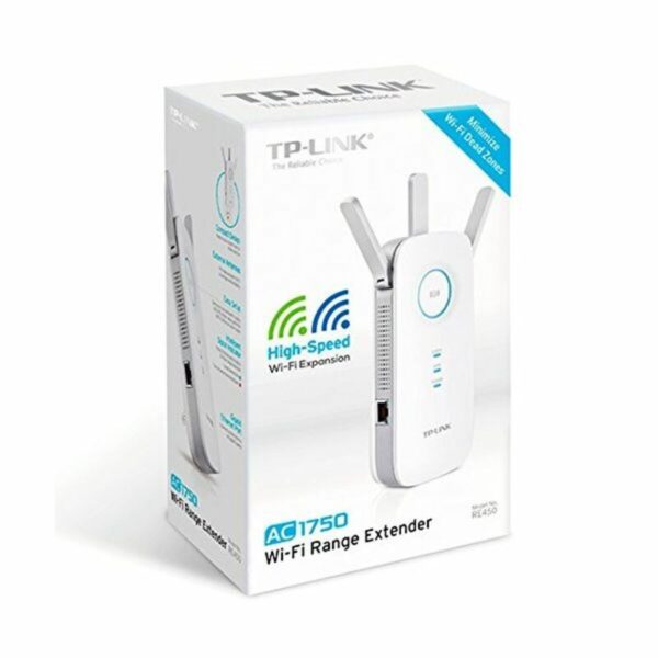 Schnittstelle TP-Link RE450 WiFi Dual AC1750 LAN Gbit Weiß – Bild 2