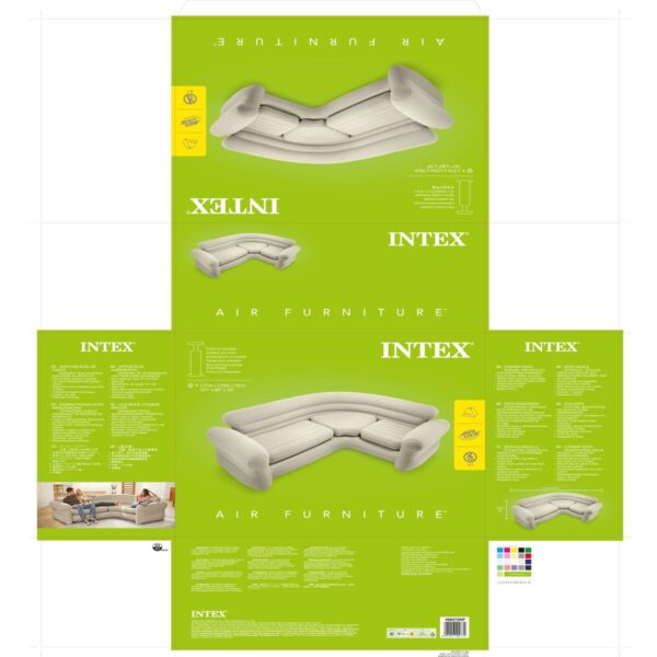 Aufblasbares Sofa Intex 257 x 76 x 203 cm Ecke – Bild 3