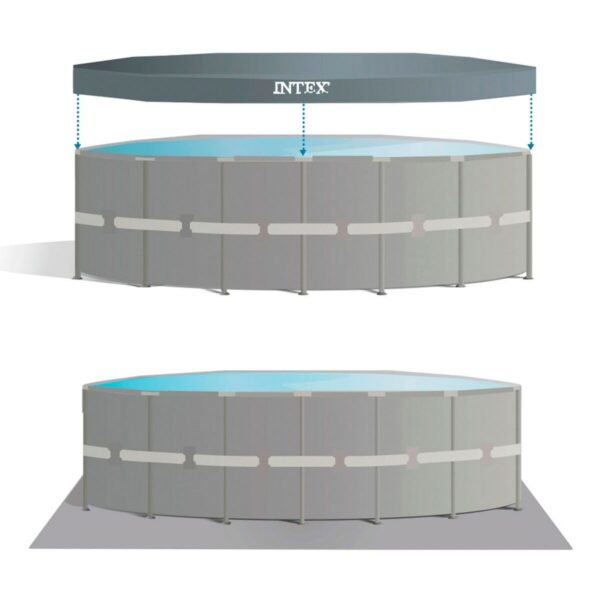 Schwimmbad Abnehmbar Intex 26334 610 x 122 x 610 cm – Bild 4