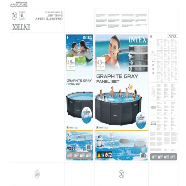 Schwimmbad Abnehmbar Intex 478 x 124 x 478 cm – Bild 7