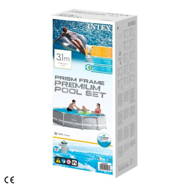 Schwimmbad Abnehmbar Intex Prism Frame 26702NP 305 x 76 x 305 cm – Bild 4
