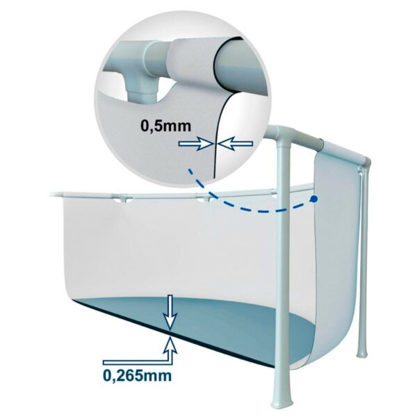 Schwimmbad Abnehmbar Intex Prism Frame 26702NP 305 x 76 x 305 cm – Bild 5