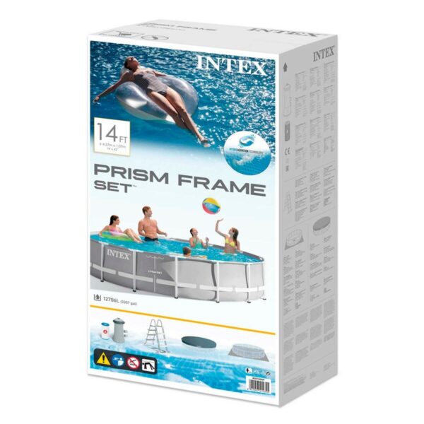 Schwimmbad Abnehmbar Intex 26720 427 x 107 x 427 cm 12706 L – Bild 6