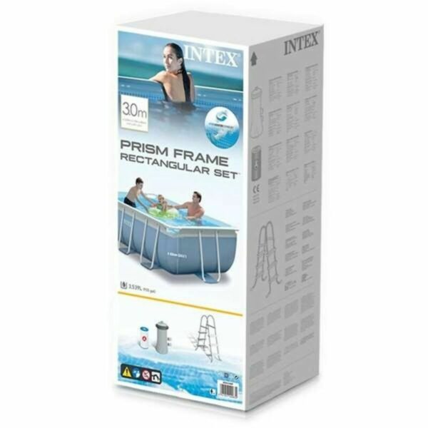 Schwimmbad Abnehmbar Intex 26784NP 300 x 80 x 175 cm 3539 L – Bild 2