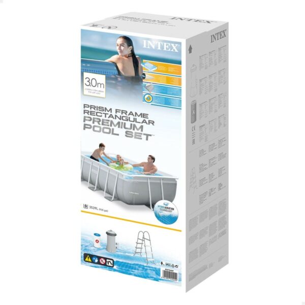 Schwimmbad Abnehmbar Intex 26784NP 300 x 80 x 175 cm 3539 L – Bild 5