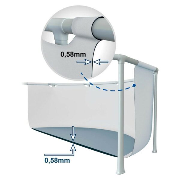 Schwimmbad Abnehmbar Intex 26784NP 300 x 80 x 175 cm 3539 L – Bild 6