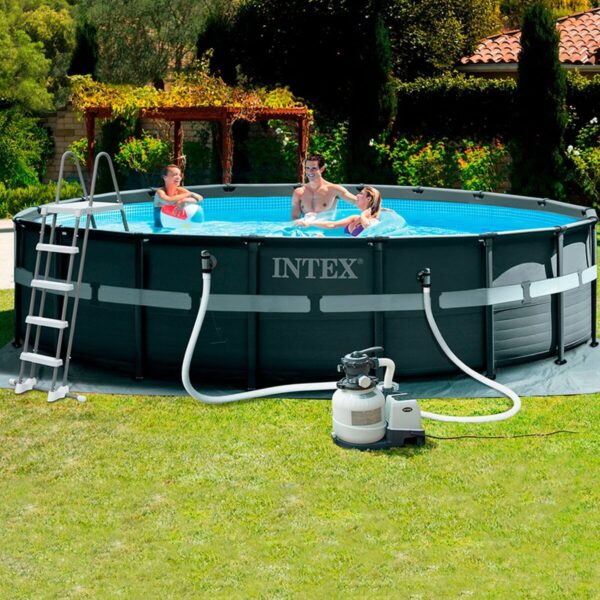 Schwimmbad Abnehmbar Intex 549 x 132 x 549 cm – Bild 2
