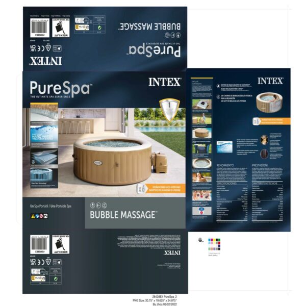Aufblasbares Spa Intex 216 x 71 x 216 cm 1098 L – Bild 3