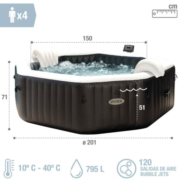 Aufblasbares Spa Intex 201 x 71 x 201 cm 795 L – Bild 5