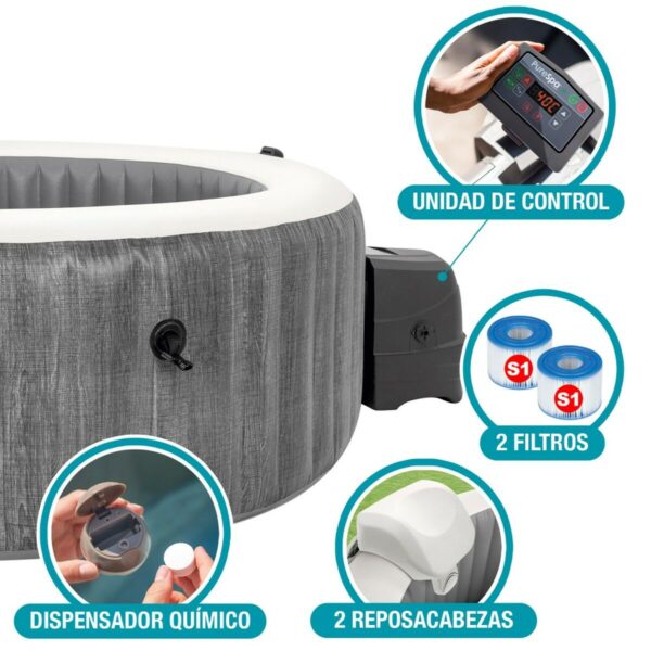 Aufblasbares Spa Intex Purespa Greywood Deluxe 28442EX 6 Plätze 220-240 V 1741 l/h 1089 L – Bild 5