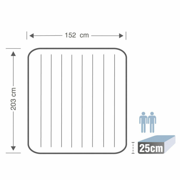 Luftmatratze Intex 152 x 25 x 203 cm – Bild 5
