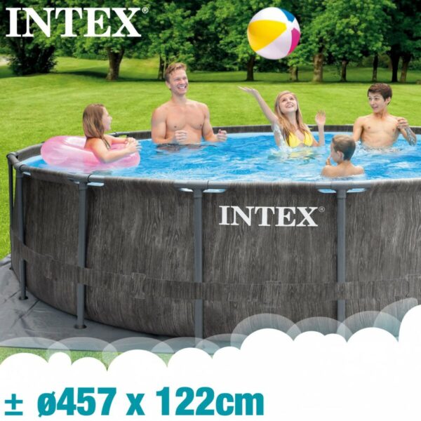 Schwimmbad Abnehmbar Intex Baltik 457 x 122 x 457 cm – Bild 4