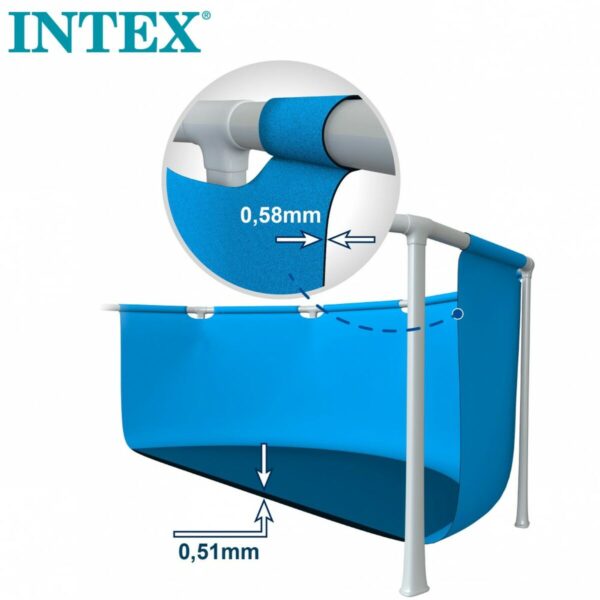 Schwimmbad Abnehmbar Intex Baltik 457 x 122 x 457 cm – Bild 2