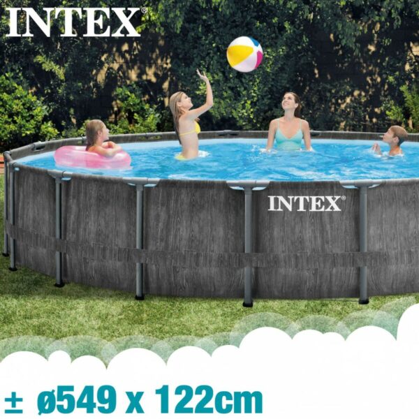 Schwimmbad Abnehmbar Intex Baltik 549 x 122 x 549 cm – Bild 2