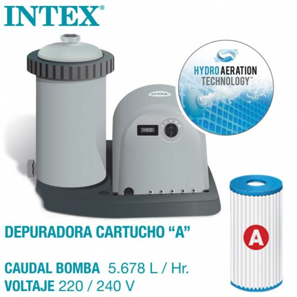 Schwimmbad Abnehmbar Intex Baltik 549 x 122 x 549 cm – Bild 3