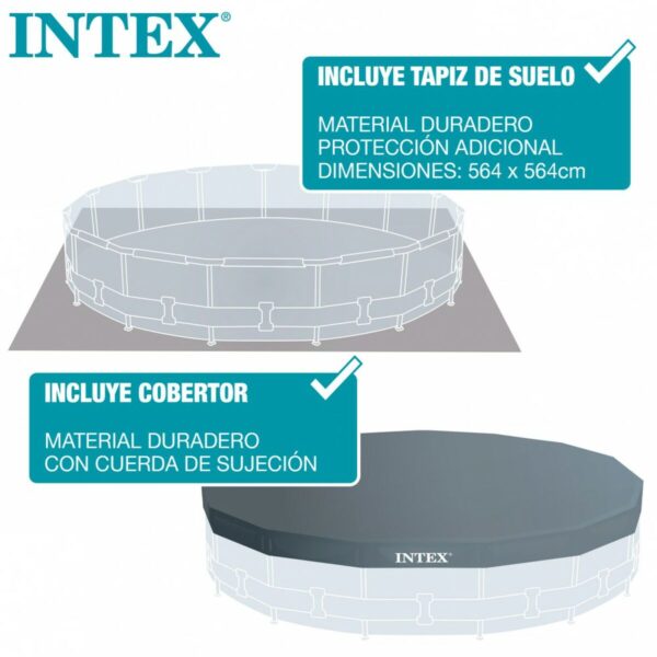 Schwimmbad Abnehmbar Intex Baltik 549 x 122 x 549 cm – Bild 5