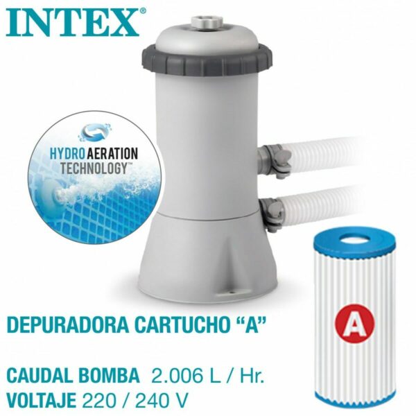 Schwimmbad Abnehmbar Intex 8.418 l rechteckig 400 x 200 x 122 cm – Bild 3
