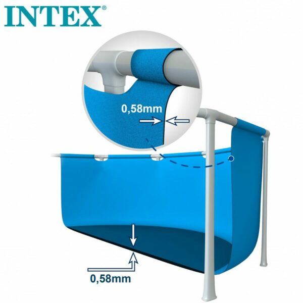 Schwimmbad Abnehmbar Intex 8.418 l rechteckig 400 x 200 x 122 cm – Bild 5