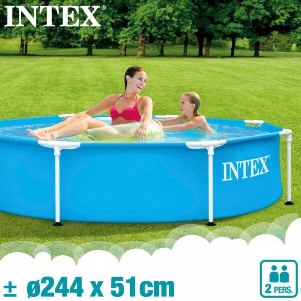 Schwimmbad Abnehmbar Intex 28205NP 244 x 51 x 244 cm 1828 L – Bild 3