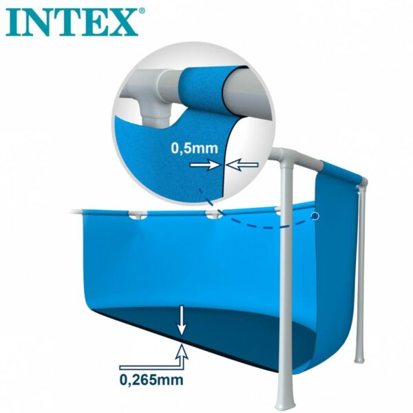 Schwimmbad Abnehmbar Intex 28205NP 244 x 51 x 244 cm 1828 L – Bild 4