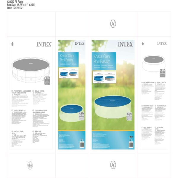Poolabdeckung Intex 28013 rund Solar Ø 457 cm – Bild 2