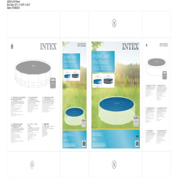 Poolabdeckung Intex 28015 rund Solar Ø 549 cm – Bild 2