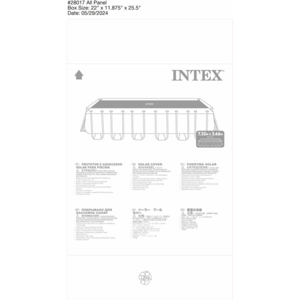 Poolabdeckung Intex 28017 Solar 732 x 366 cm – Bild 2