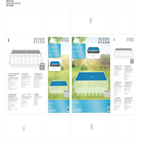 Poolabdeckung Intex 28018 rechteckig Solar 975 x 488 cm – Bild 2