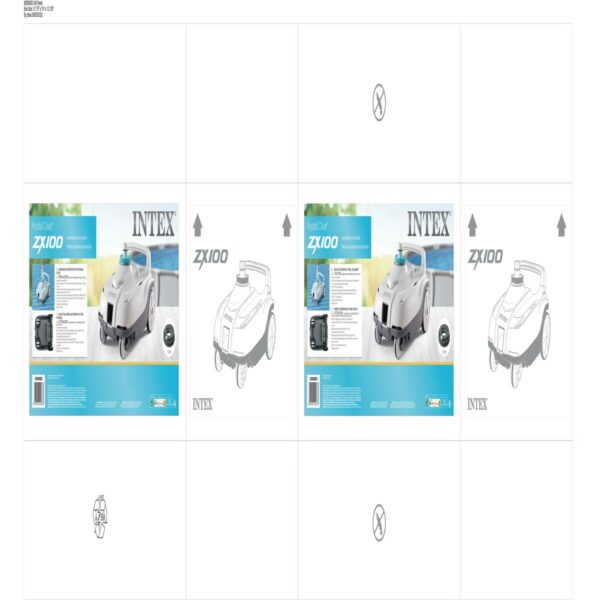 Automatische Poolreiniger Intex ZX100 1,5 L 41 x 24 x 28 cm – Bild 8