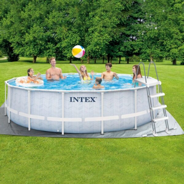 Schwimmbad Abnehmbar Intex 488 x 122 x 488 cm – Bild 2