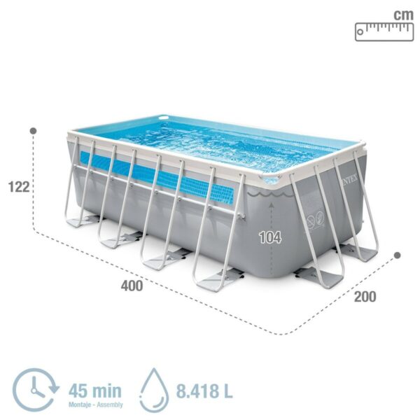 Schwimmbad Abnehmbar Intex 400 x 122 x 200 cm – Bild 4