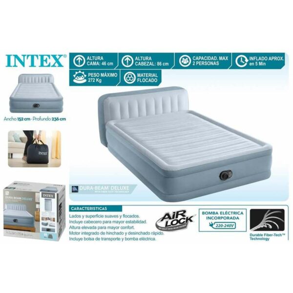 Aufblasbares Bett Intex Dura-Beam Deluxe Plush 152 x 236 x 86 cm 272 kg – Bild 4