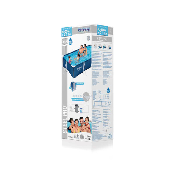 Schwimmbad Abnehmbar Bestway 400 x 211 x 81 cm 211 x 400 x 81 cm – Bild 2