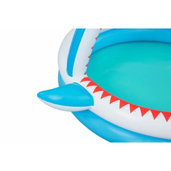Bestway Aufblasbares Kinderbecken 2 Ringe Haifisch Sprinkler 163x127x92 cm +2 Jahre Garten 53157 – Bild 8