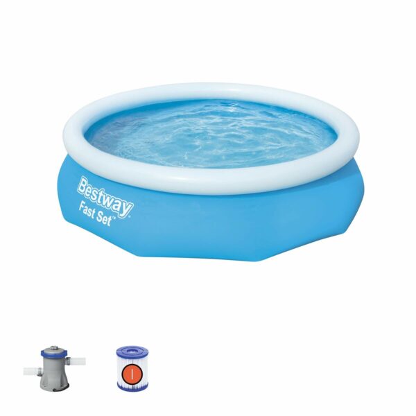 Bestway Aufblasbares Becken für Erwachsene mit Filter 305x76 cm Garten 57270 – Bild 6